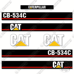 Fits Caterpillar CB534C Decal Kit Roller