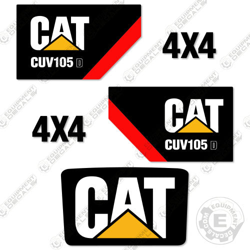 Fits Caterpillar CUV105D Decal Kit UTV