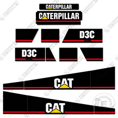 Fits Caterpillar D3C Series 2 Decal Kit Dozer