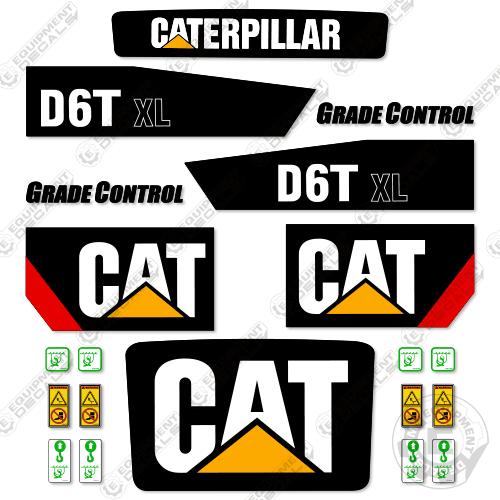 Fits Caterpillar D6T XL Decal Kit (2012-2019)