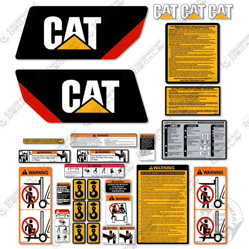Fits Caterpillar GC40K-LP-STR Decal Kit Forklift