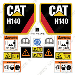 Caterpillar H140 Decal Kit Hammer