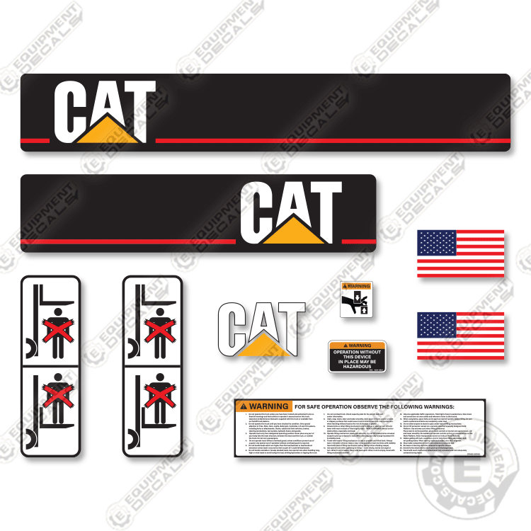Fits Caterpillar NR4500P Decal Kit Electric Forklift