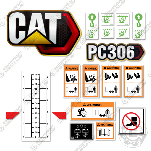 Fits Caterpillar PC306 Decal Kit Cold Planer