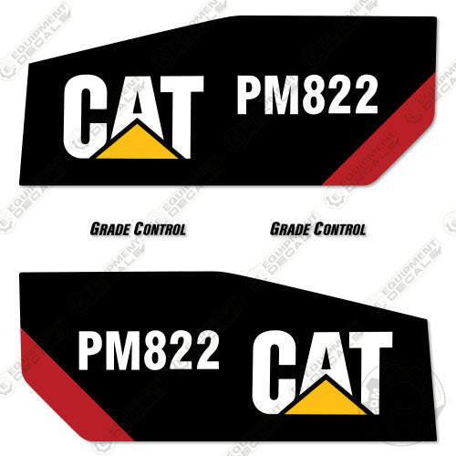 2pc Set | Decals for Caterpillar CAT Logo | Graphic Vinyl Stickers - 11 x  7 
