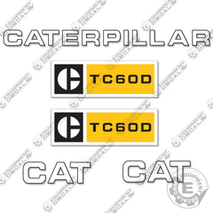 Fits Caterpillar TC60D Forklift Decal Kit