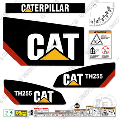 Fits Caterpillar TH255 Telehandler Decal Kit