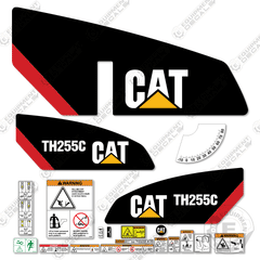 Fits Caterpillar TH255C Telehandler Decal Kit