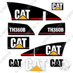 Fits Caterpillar TH360B Telescopic Forklift Decal Kit