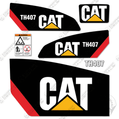 Fits Caterpillar TH407 Telehandler Decal Kit