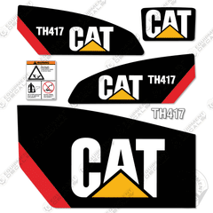 Fits Caterpillar TH417 Telehandler Decal Kit