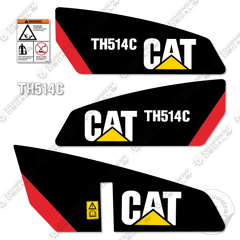 Fits Caterpillar TH514C Telehandler Decal Kit