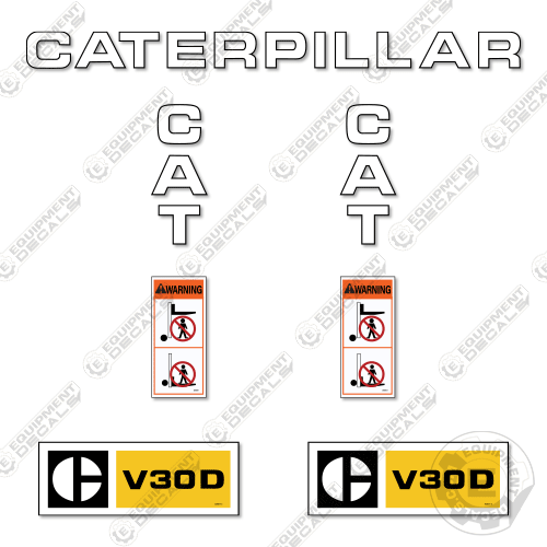 Fits Caterpillar V30D Forklift Decals