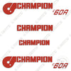 Image of Fits Champion C60A Decal Kit Motor Grader