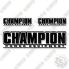 Image of Champion Tracked Dumper Decal Kit Dumper -Aftermarket Kit