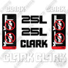 Image of Fits Clark 25L Forklift Decal Kit