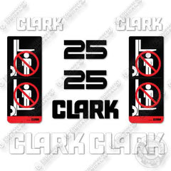Fits Clark 25 Forklift Decal Kit
