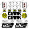 Image of Clark TMX15 Decal Kit Forklift - Aftermarket Kit