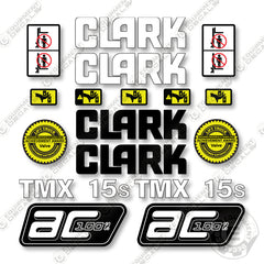 Clark TMX15S Decal Kit Forklift - Aftermarket Kit
