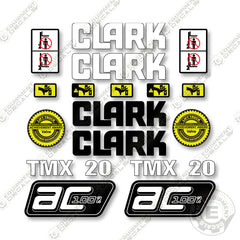Clark TMX20 Decal Kit Forklift - Aftermarket Kit