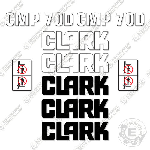 Fits Clark CMP70D Forklift Decal Kit