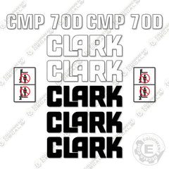 Fits Clark CMP70D Forklift Decal Kit