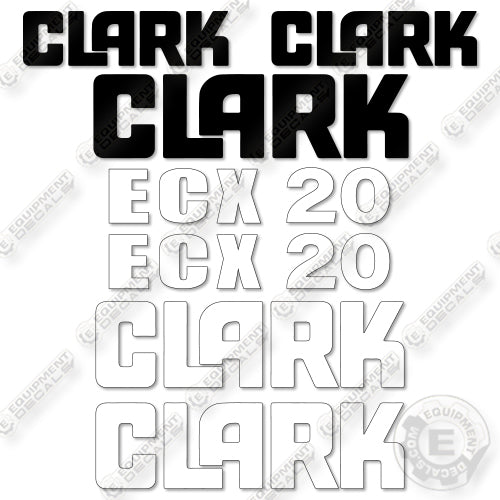 Fits Clark ECX20 Decal Kit Forklift