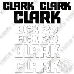Fits Clark ECX20 Decal Kit Forklift