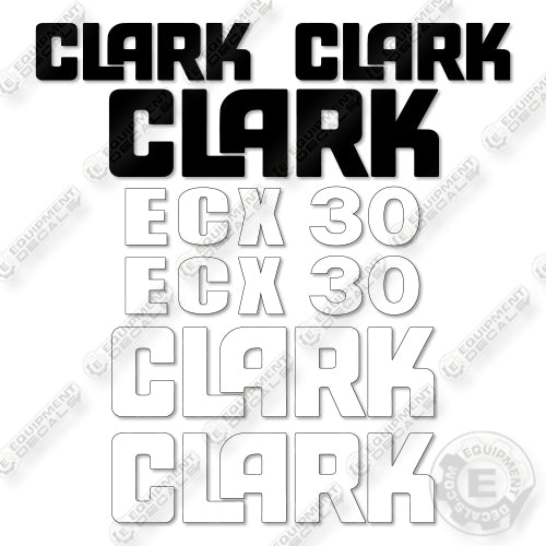 Fits Clark ECX30 Decal Kit Forklift