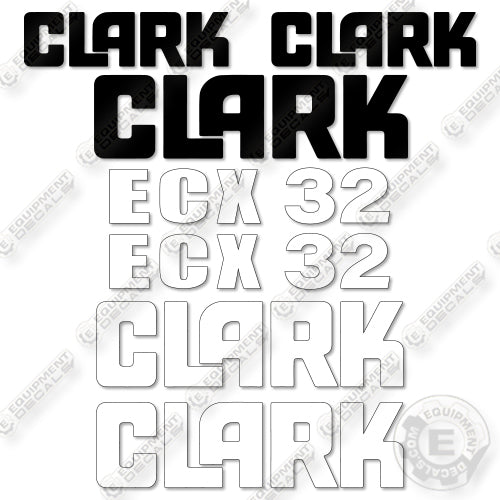Fits Clark ECX32 Decal Kit Forklift