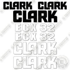 Fits Clark ECX32 Decal Kit Forklift