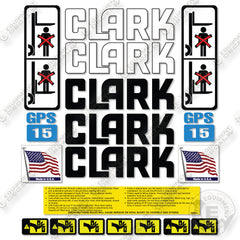 Fits Clark GPS15 Decal Kit Forklift