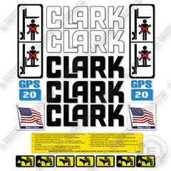 Fits Clark GPS20 Decal Kit Forklift