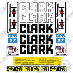 Fits Clark GPS27 Decal Kit Forklift