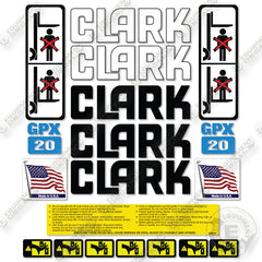 Fits Clark GPX20 Decal Kit Forklift
