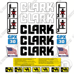 Fits Clark Forklift Decal Kit GPX30