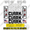 Image of Fits Clark GPX40S Decal Kit Forklift