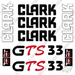 Fits Clark GTS33 Decal kit Forklift