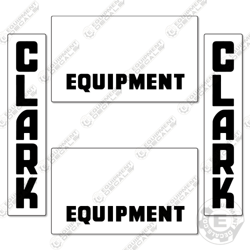 Forkift Lettering Fits Clark Vintage Forklift Decal Kit – Equipment Decals
