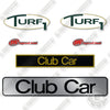 Image of Ingersoll Rand Club Car Turf 1 Electric 2007 Decal Kit Golf Cart