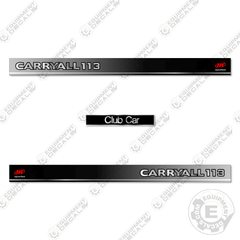 Fits Club Car Carryall 113 Decal Kit Golf Cart