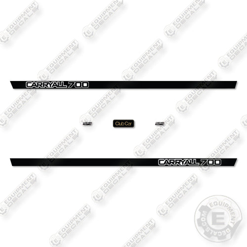 Club Car Carryall 700 Decal Kit Utility Vehicle - Aftermarket Kit