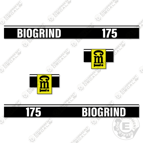 Fits CMI Biogrind 175 Decal Kit Mulch Grinder