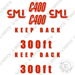 Fits CMI C400 Mulcher Decal Kit