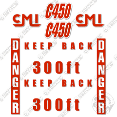 Fits CMI C450 Mulcher Decal Kit
