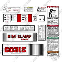 Fits Coats 5040E Decal Kit Rim Clamp