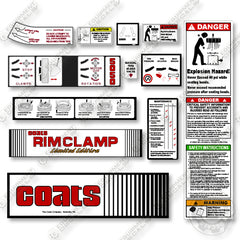 Coats 5050 Limited Edition Decal Kit Tire Changer-  Aftermarket Kit