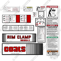 Fits Coats 5065AX Decal Kit Rim Clamp