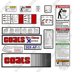 Coats 50X-AF-1 Decal Kit Rim Clamp