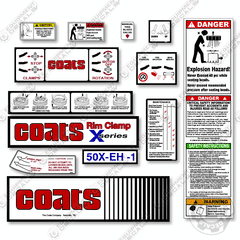 Coats 50X-EH-1 Decal Kit Rim Clamp